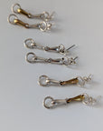 Silver Steed Snaffle Bit Stud Earrings