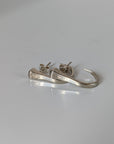 Silver Steed Hoofnail Stud Earrings