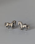 Silver Steed Small Silver Horse Stud Earrings 2