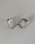 Silver Steed Stirrup Stud Earrings