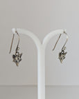 Silver Steed Fox Long Dropped Earrings