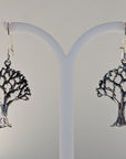 Silver Steed Fruit Tree Dangling Earrings