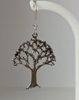 Silver Steed Fruit Tree Dangling Earrings