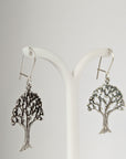 Silver Steed Fruit Tree Dangling Earrings