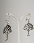 Silver Steed Fruit Tree Dangling Earrings