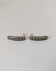 Silver Steed Greek Motive Stud Earrings