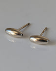 Silver Steed Grain or Bud Stud Earrings