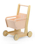 Wooden Shopping Cart with Rabbit Design