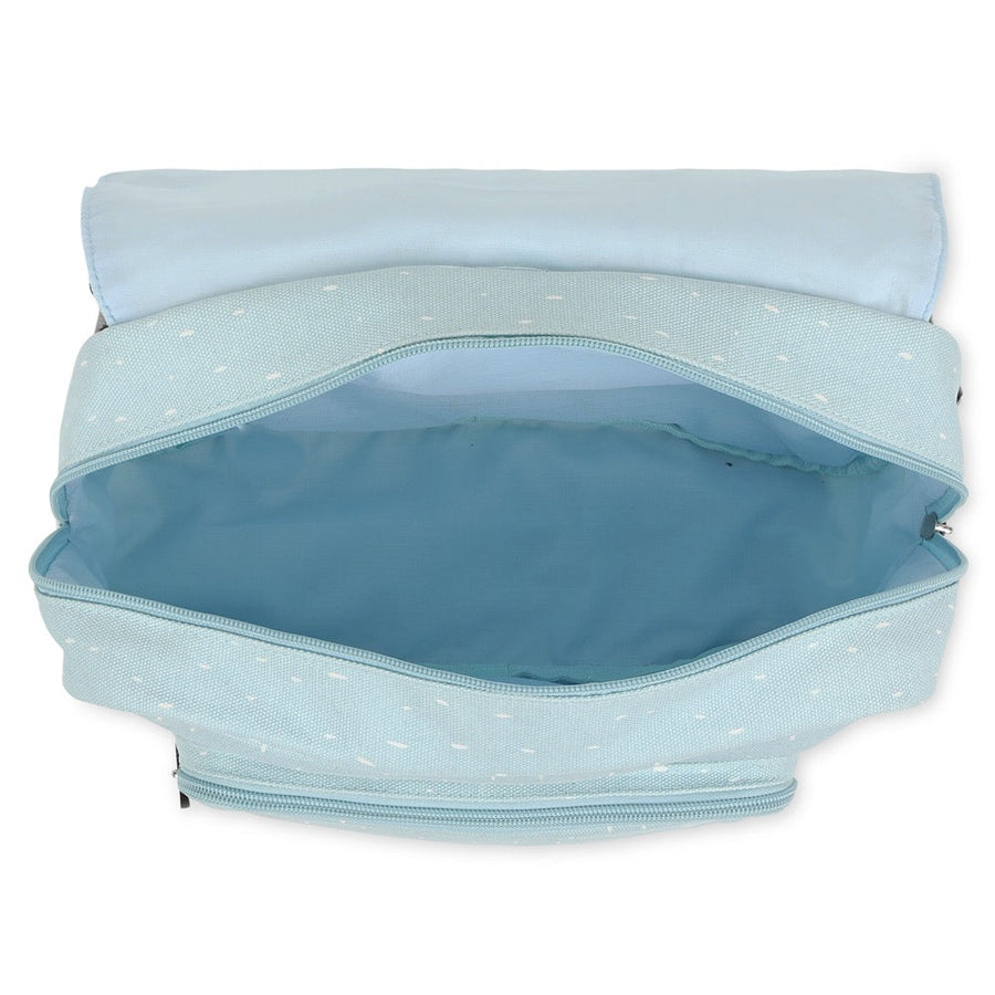 Kids Water-Repellent Cotton Backpack with Chest Strap