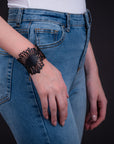 Dandelion Upcycled Flower Bracelet