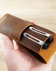 Paiman Leather Pen Holder | Handmade Leather Fountain Pen Pouch
