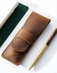 Paiman Leather Pen Holder | Handmade Leather Fountain Pen Pouch