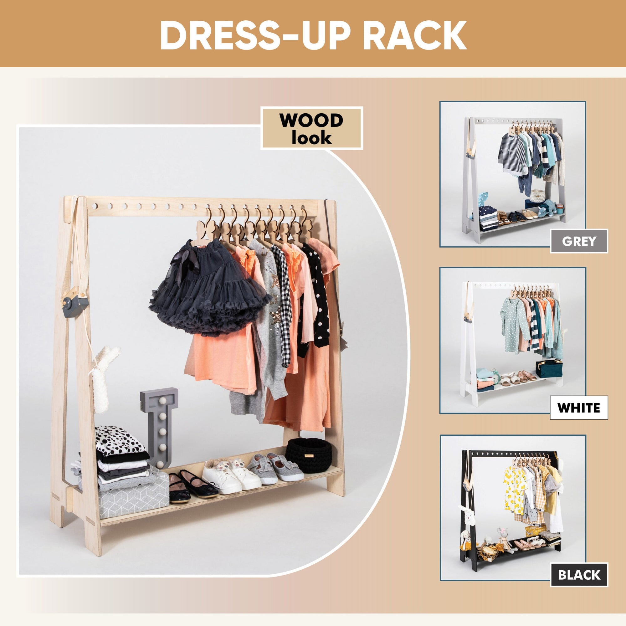 Toddlers Clothing Rack with Hangers Version Two