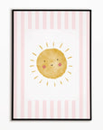 Sunshine Print - Pale Pink Stripes