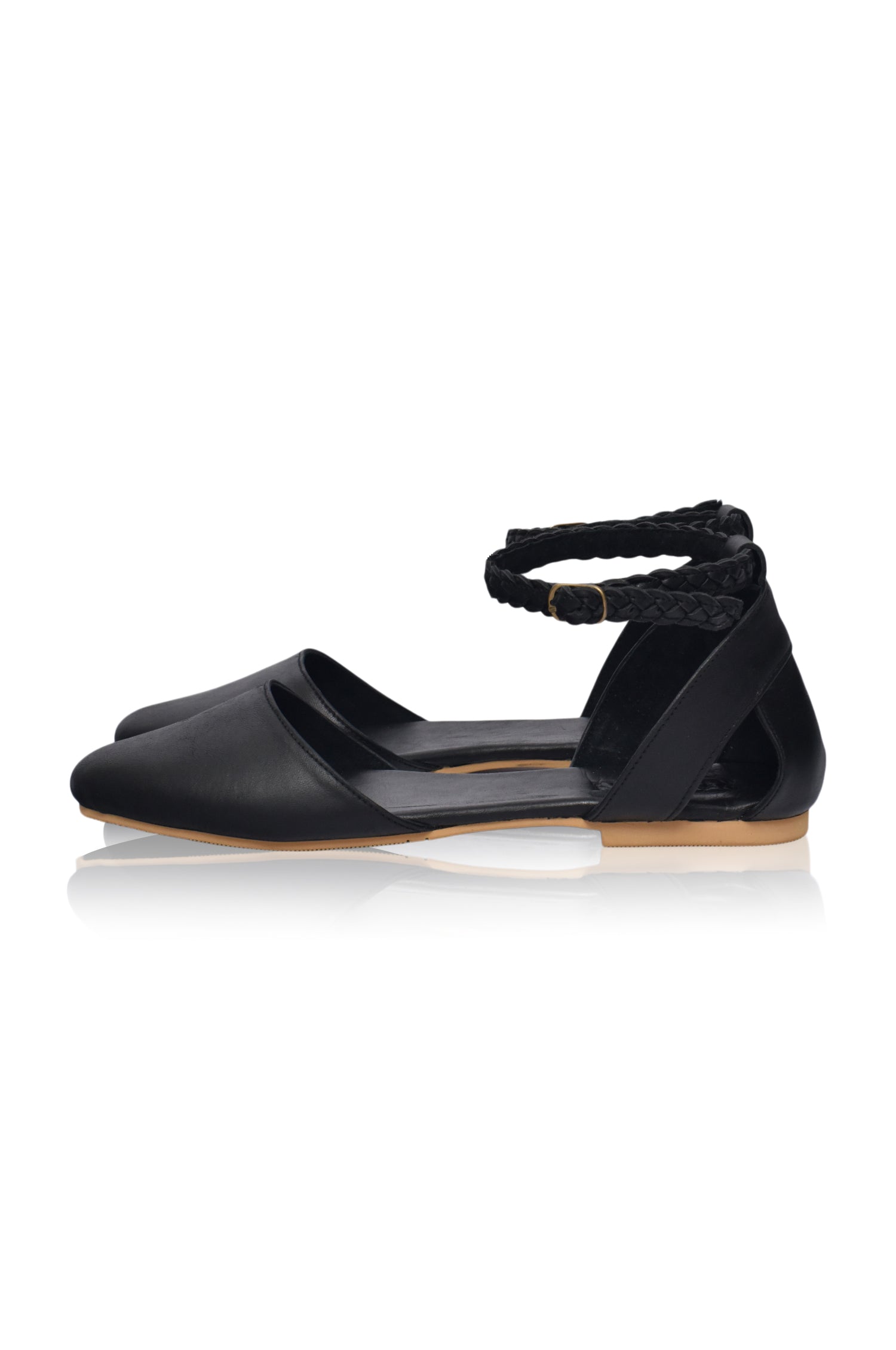 Paris Leather Ballet Flats (Sz. 4, 8 &amp; 8.5)
