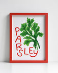 Parsley Herb print from an original painting, choice of sizes, available framed and unframed