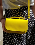 Aura Handmade Leather Bag - Daffodil Yellow