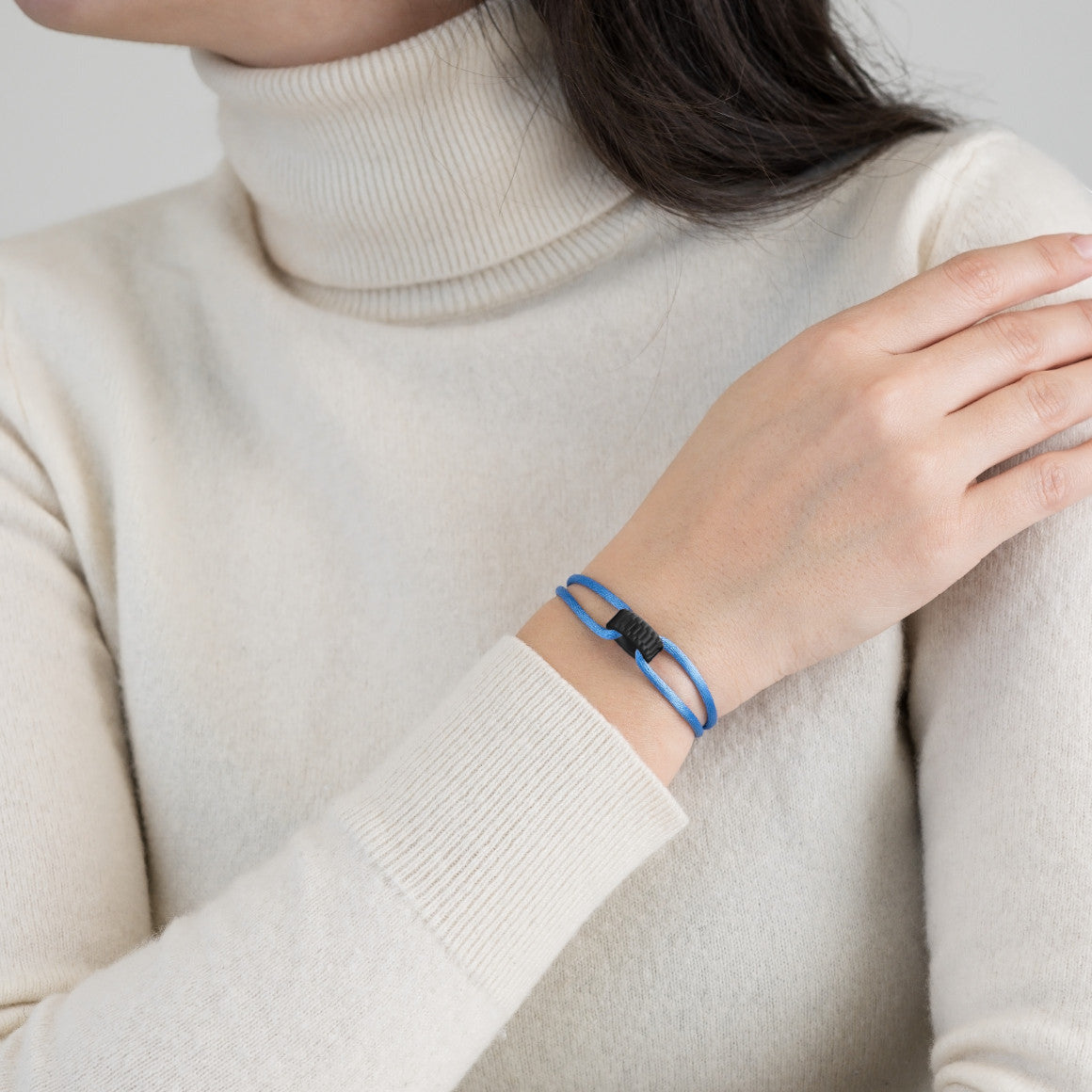 Carbon Regent Cord Bracelet
