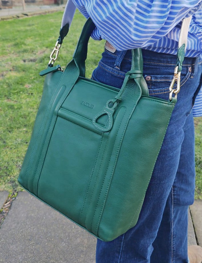 "Patricia" Leather Handbag for Women by Saddler – Stylish, Versatile &amp; Practical Design