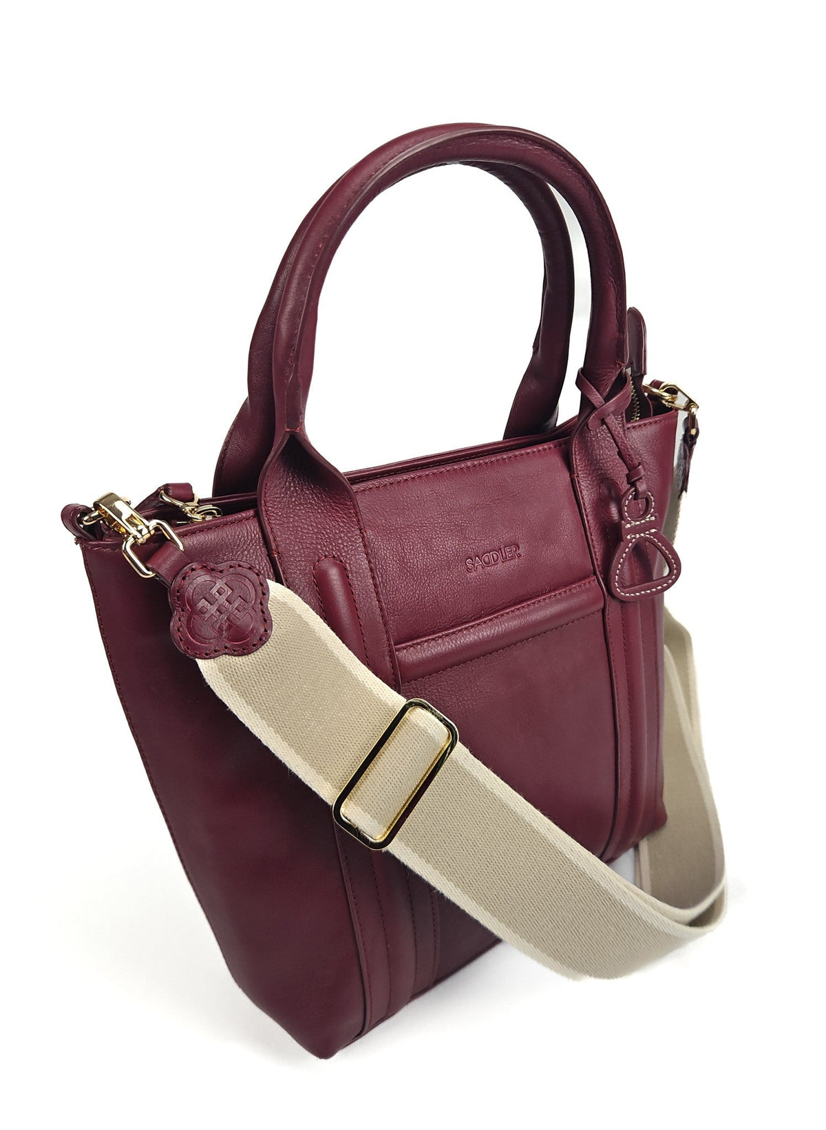 "Patricia" Leather Handbag for Women by Saddler – Stylish, Versatile &amp; Practical Design