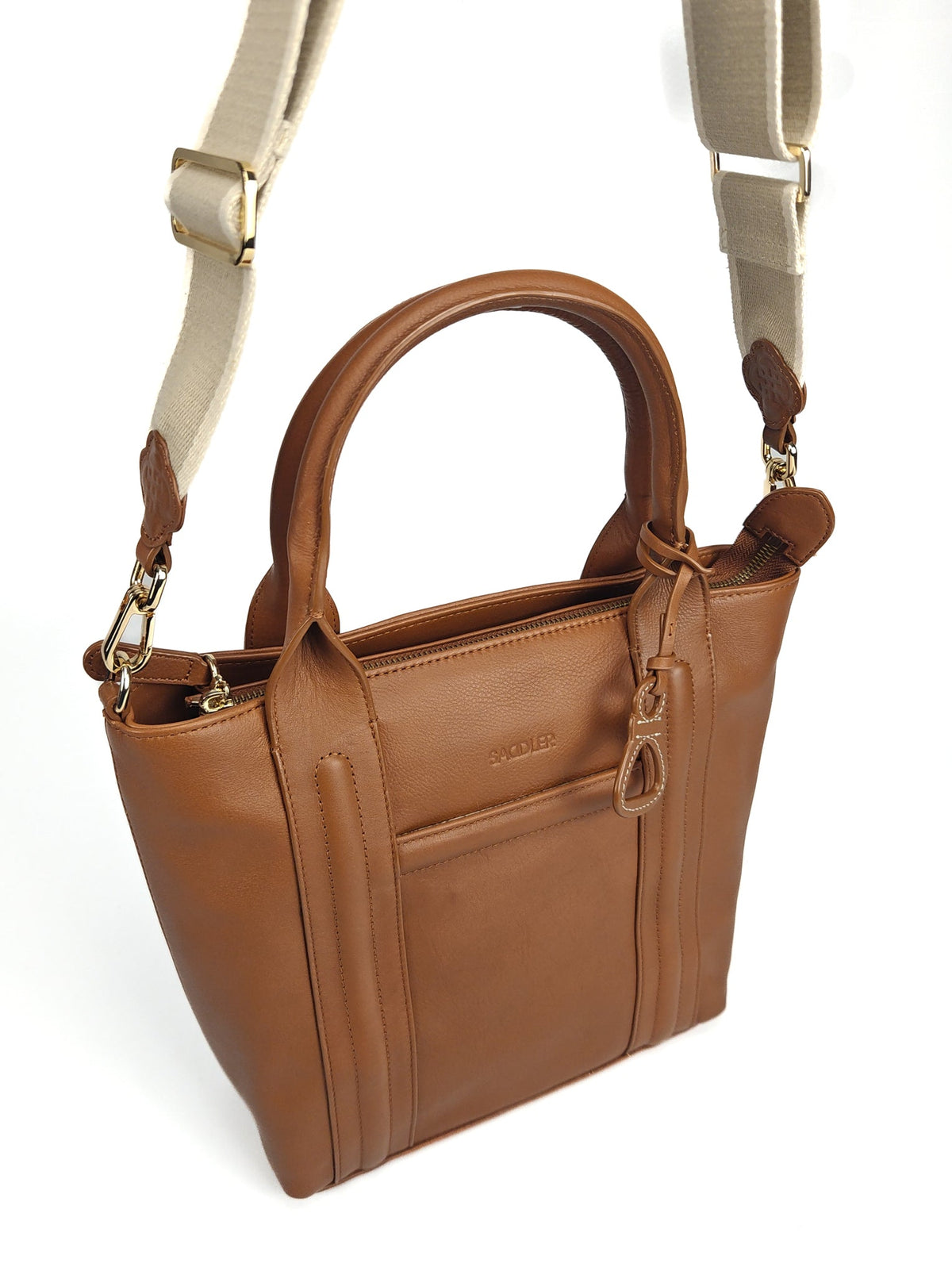"Patricia" Leather Handbag for Women by Saddler – Stylish, Versatile &amp; Practical Design