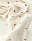 The Cherry Muslin Blanket Swaddle
