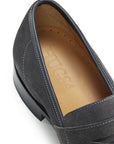 Slate Grey Suede Loafers, Welted Leather Sole