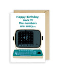 Personalised Severance MDR Birthday Card - The Numbers Are Scary - Add recipient's name and age