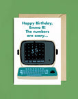 Personalised Severance MDR Birthday Card - The Numbers Are Scary - Add recipient's name and age