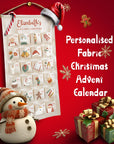 Personalised Fabric Christmas Advent Calendar - Christmas Countdown Calendar