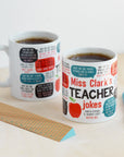 Personalised Teacher Jokes Mug