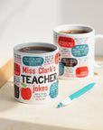 Personalised Teacher Jokes Mug