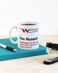 Personalised The Office Wernham Hogg Employee Of The Year Mug