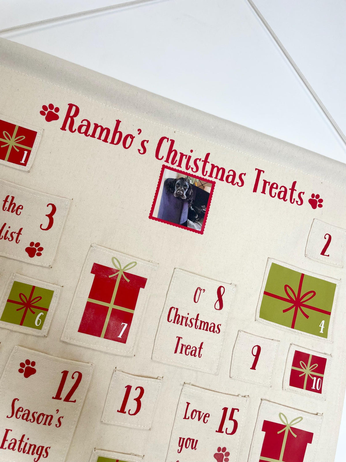Personalised pet advent calendar - Custom dog advent calendar