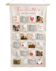 Personalised family advent calendar with family photos