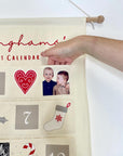 Personalised family advent calendar with family photos