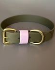 Petra Olive & Pastel Pink Colour Block Collar
