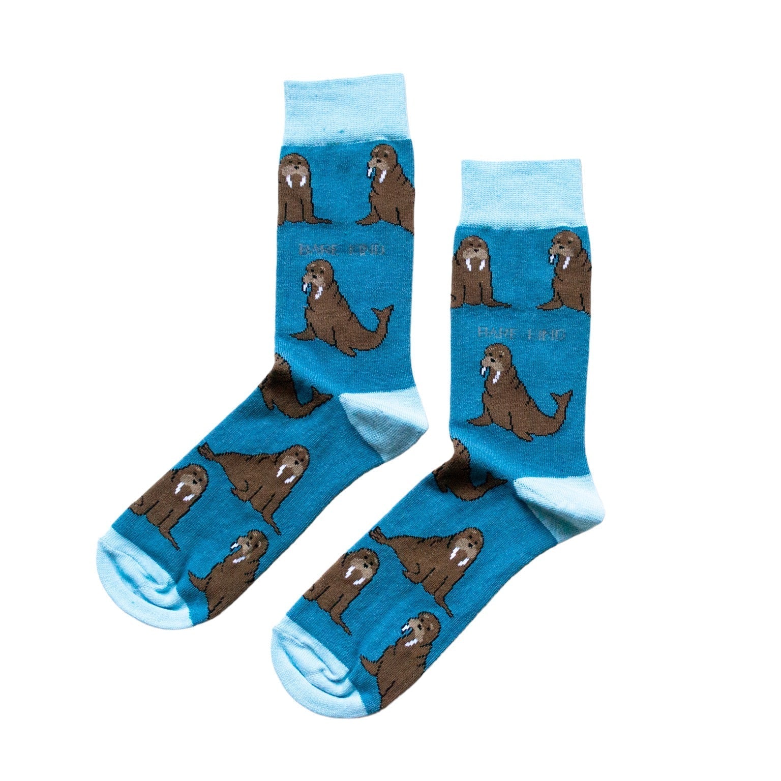 Save the Walrus Bamboo Socks in Blue