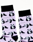 Save the Pandas Bamboo Socks in Lilac