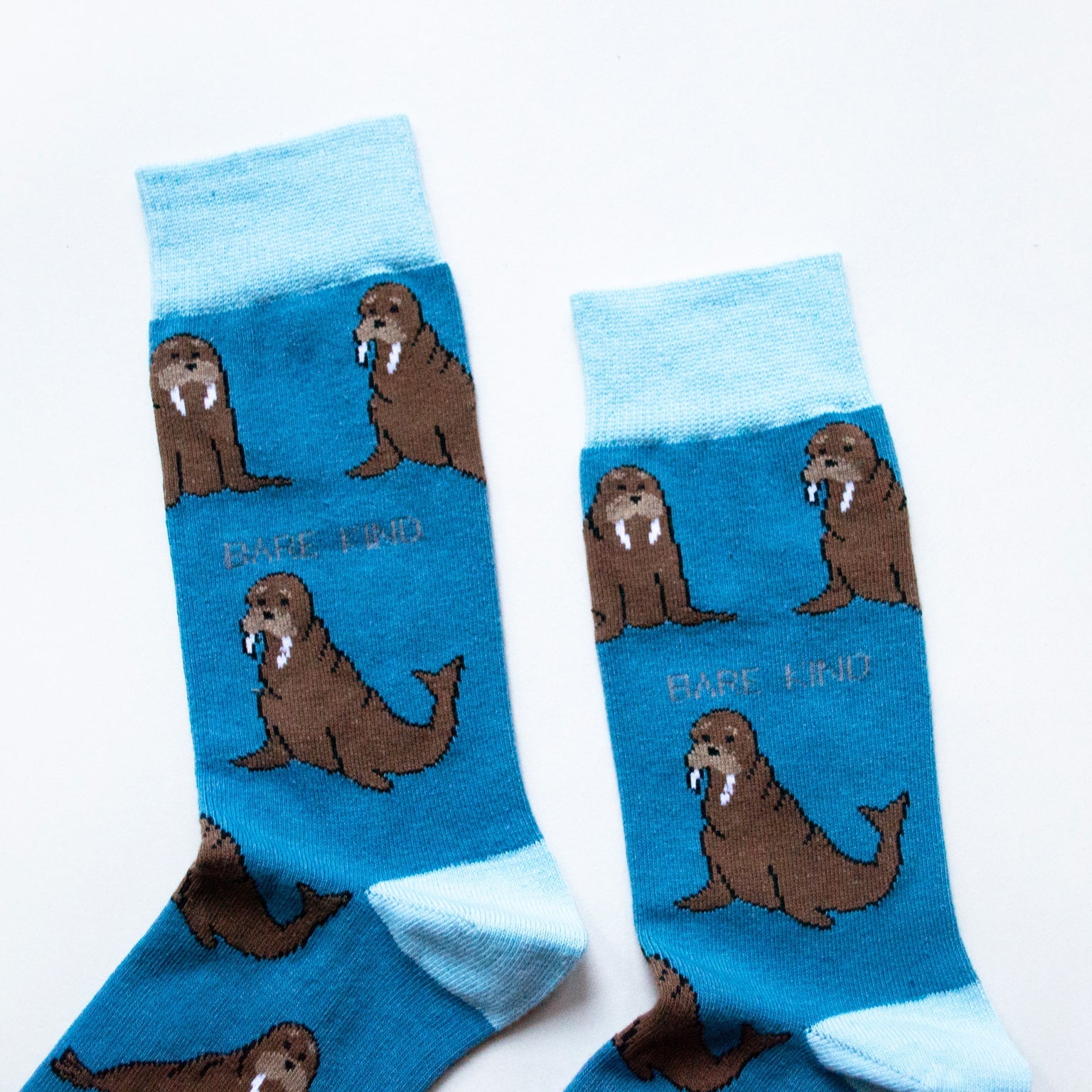 Save the Walrus Bamboo Socks in Blue