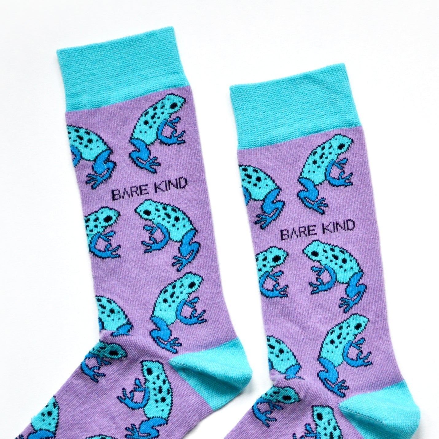 Save the Frogs Bamboo Socks in Purple