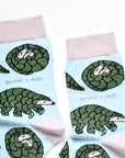 Save the Pangolins Bamboo Socks in Blue