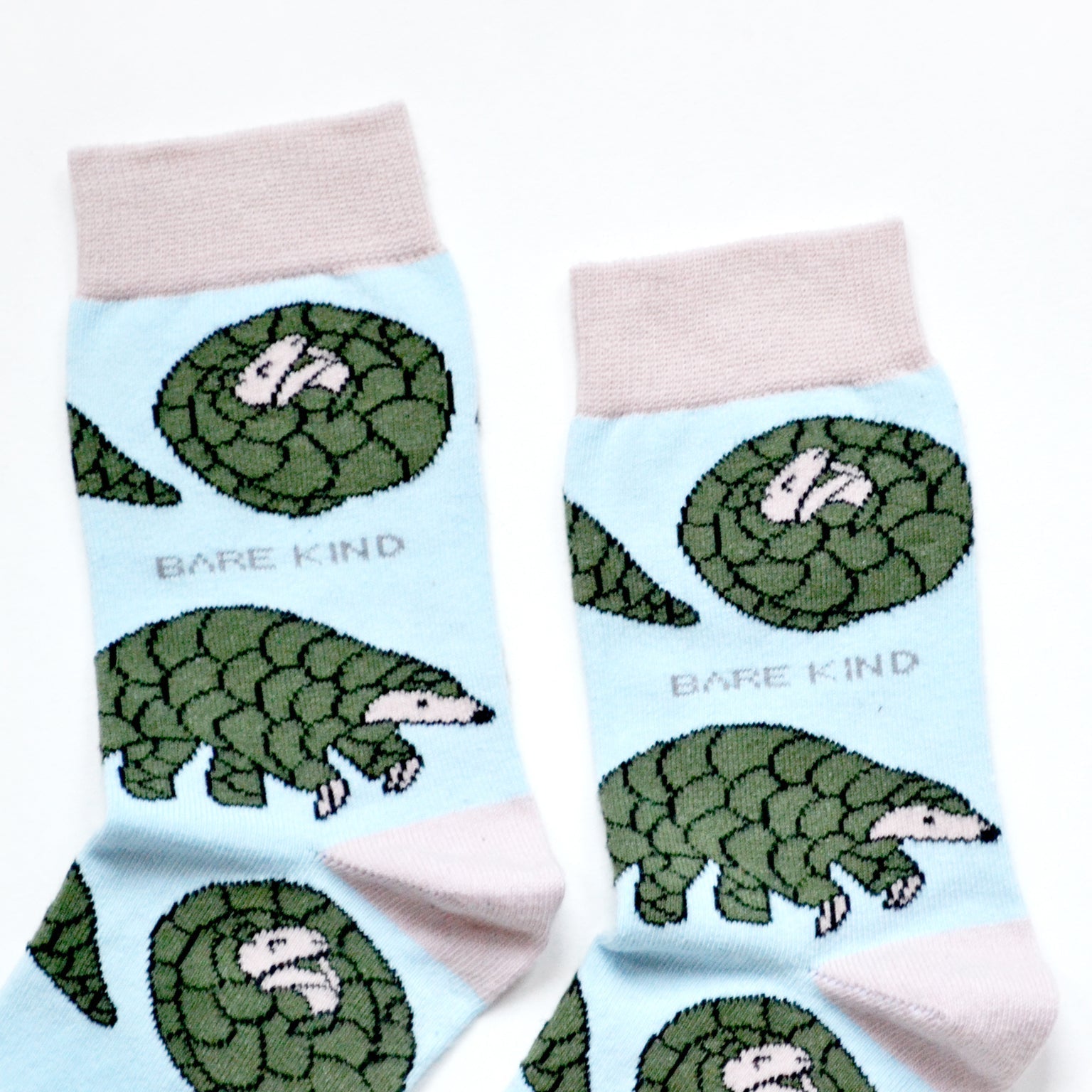 Save the Pangolins Bamboo Socks in Blue