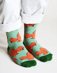 Save the Red Squirrels Bamboo Socks