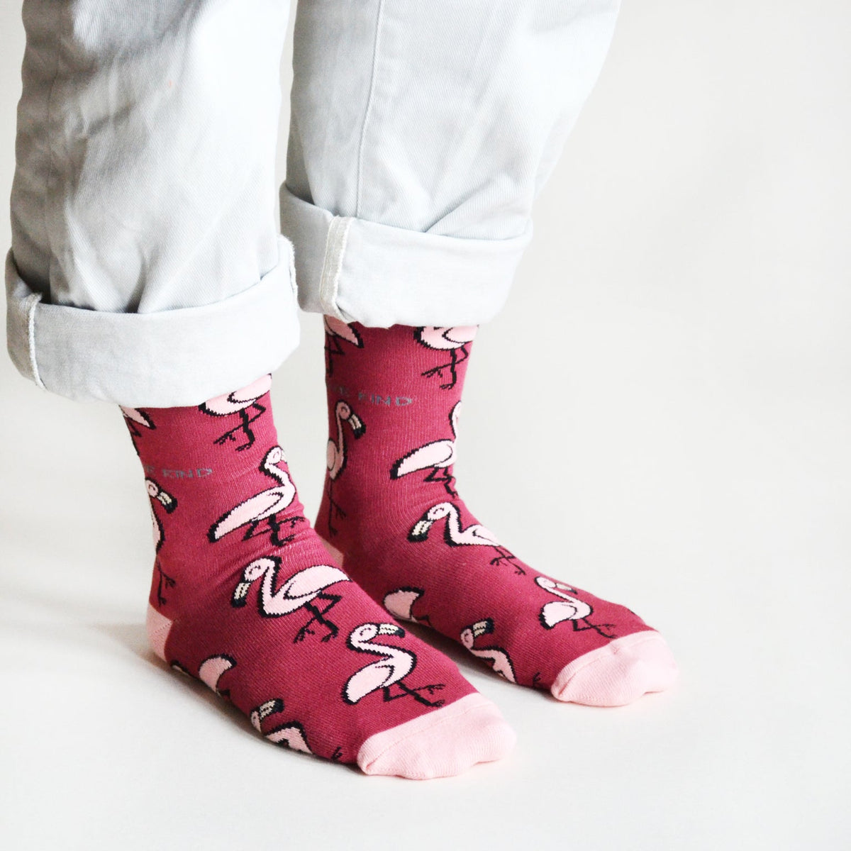 Save the Flamingos Bamboo Socks