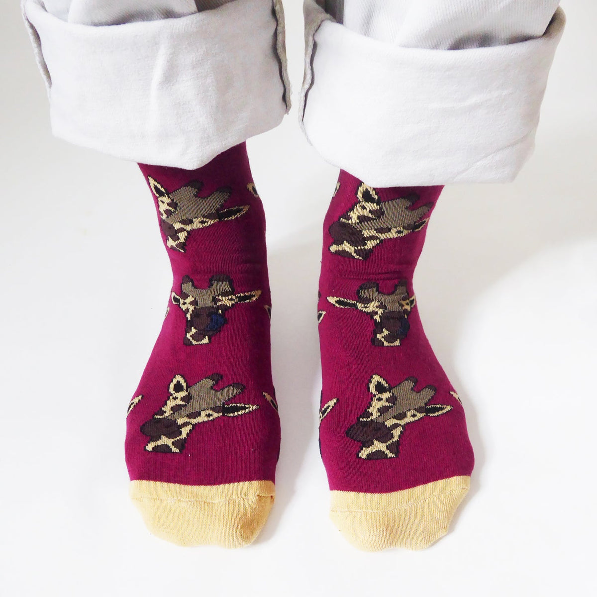 Save the Giraffes Bamboo Socks
