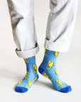 Save the Seahorses Bamboo Socks in Blue