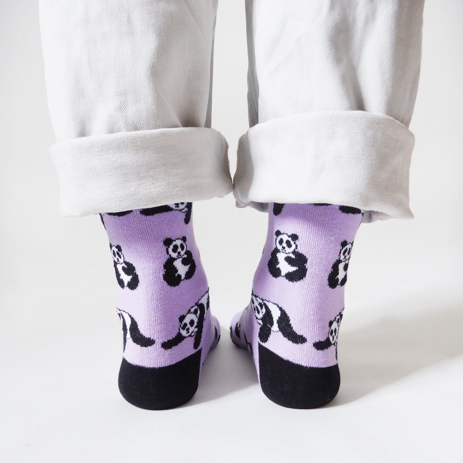 Save the Pandas Bamboo Socks in Lilac