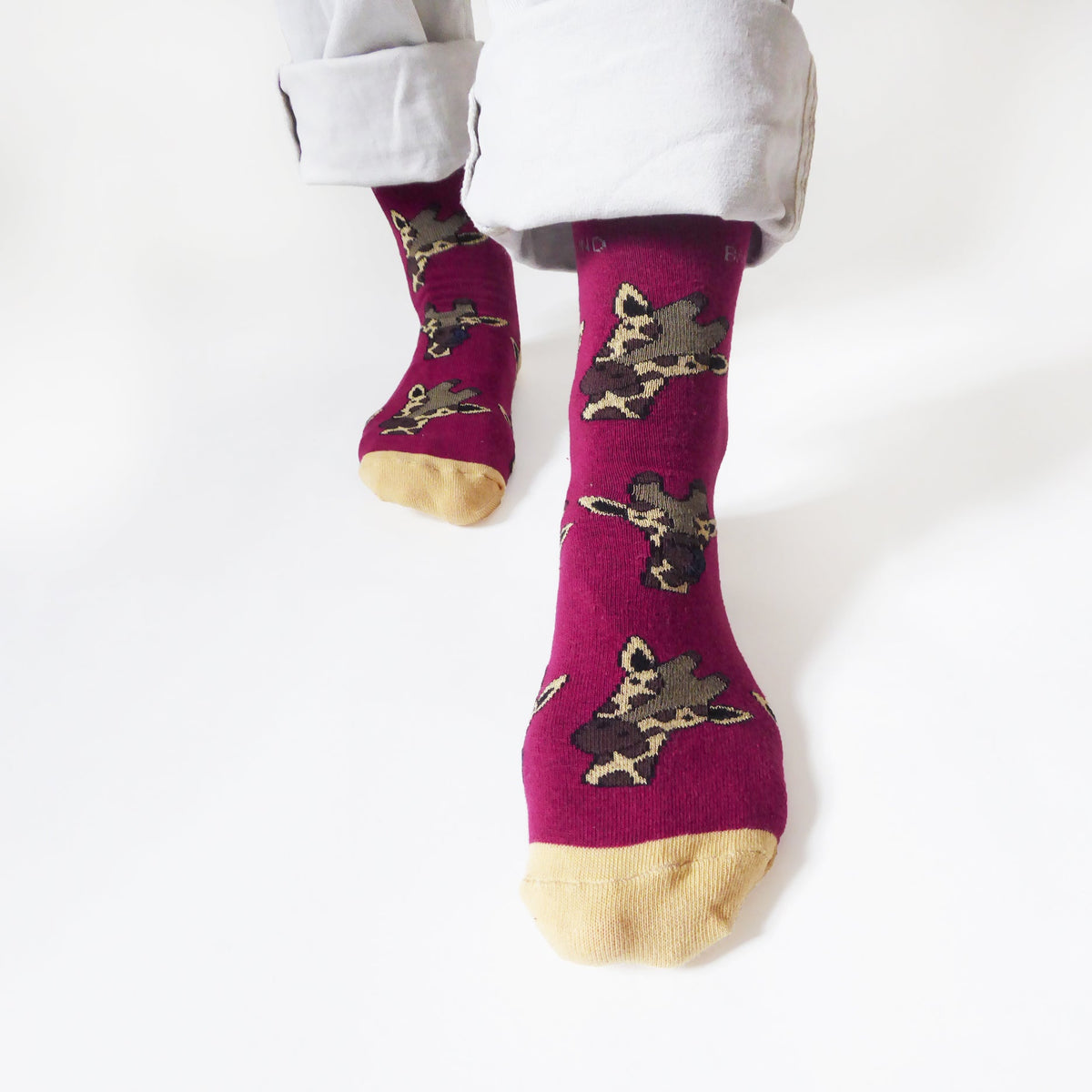 Save the Giraffes Bamboo Socks