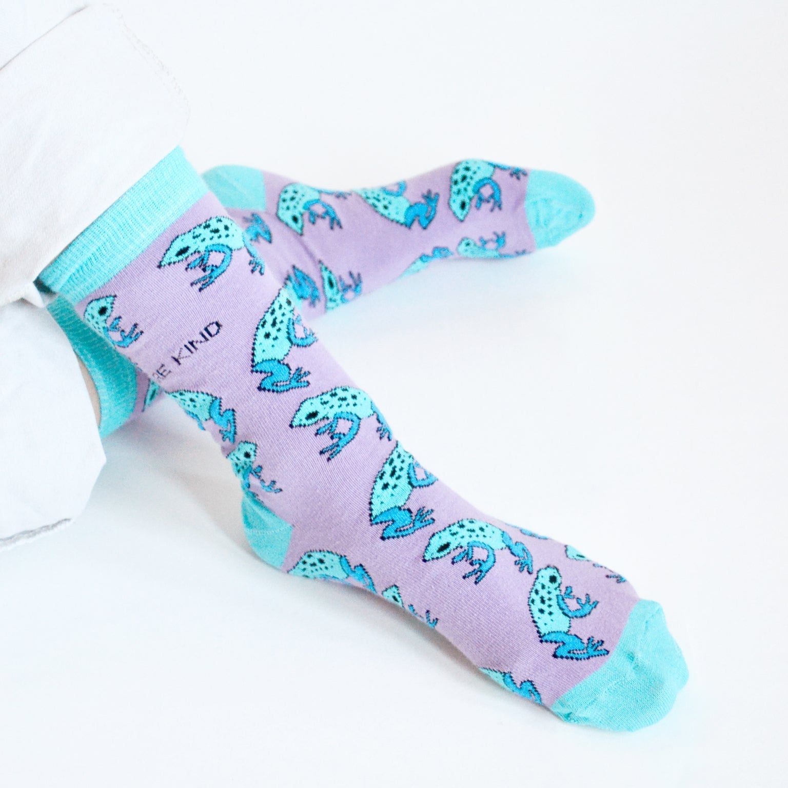 Save the Frogs Bamboo Socks in Purple